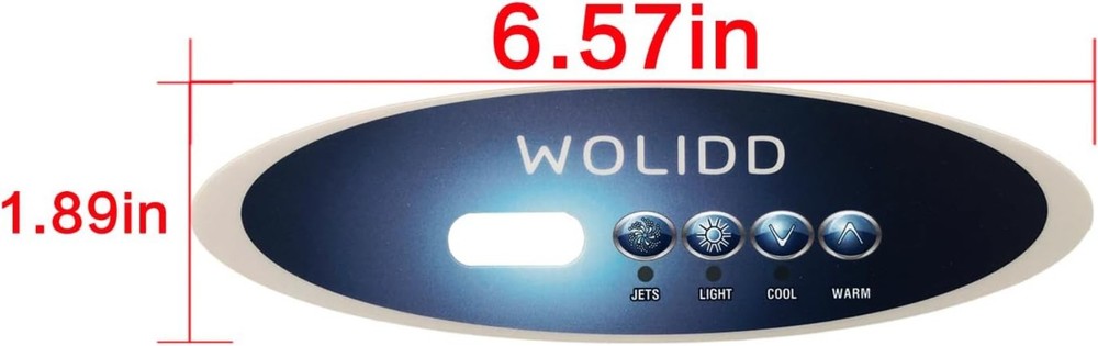 VL260 Control Panel Overlay - Compatible with Balboa Water Group Jets & Lights