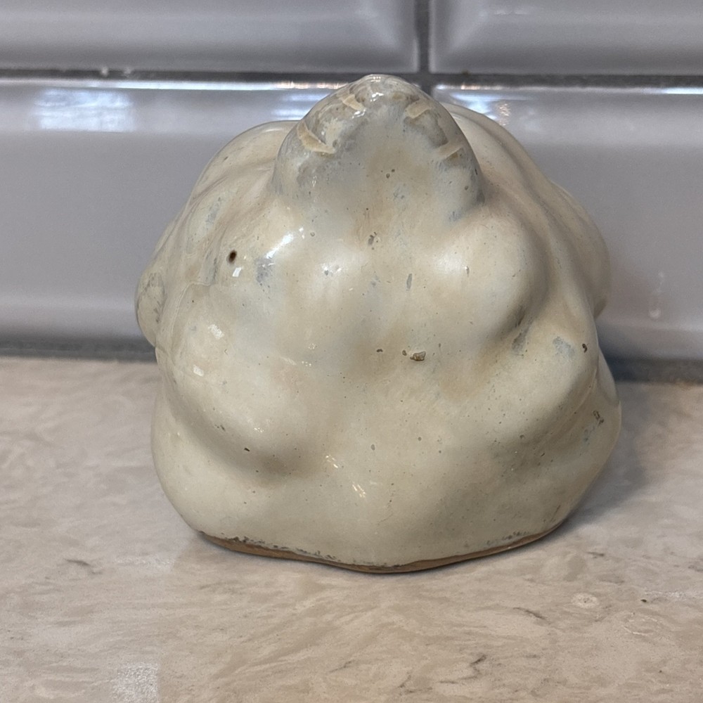 Ceramic Stoneware Primitive Hen Sculpture Chicken Pecking Statue