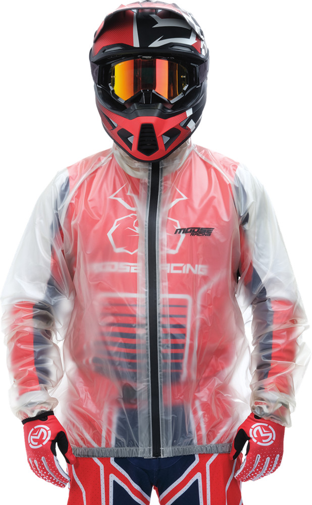 MOOSE OFFROAD Rain Jacket Clear Small 28540371
