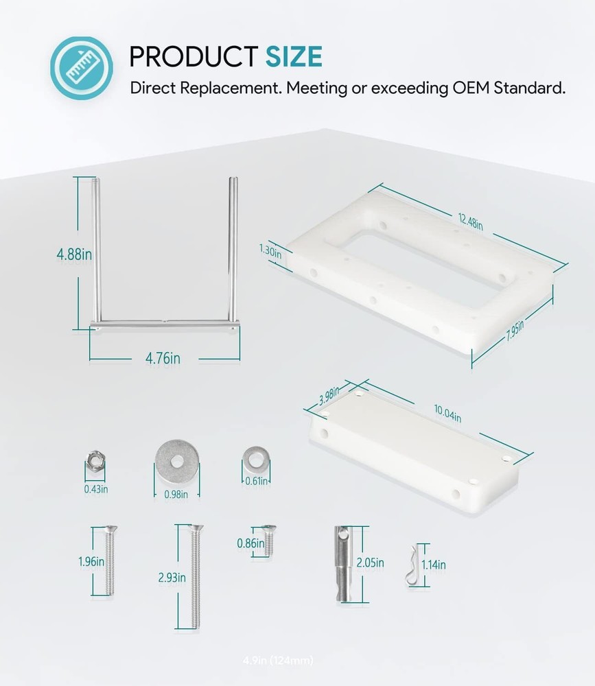 RTA-54 for Riptide Trolling Motor Composite Quick Release Bracket Mount 1854054