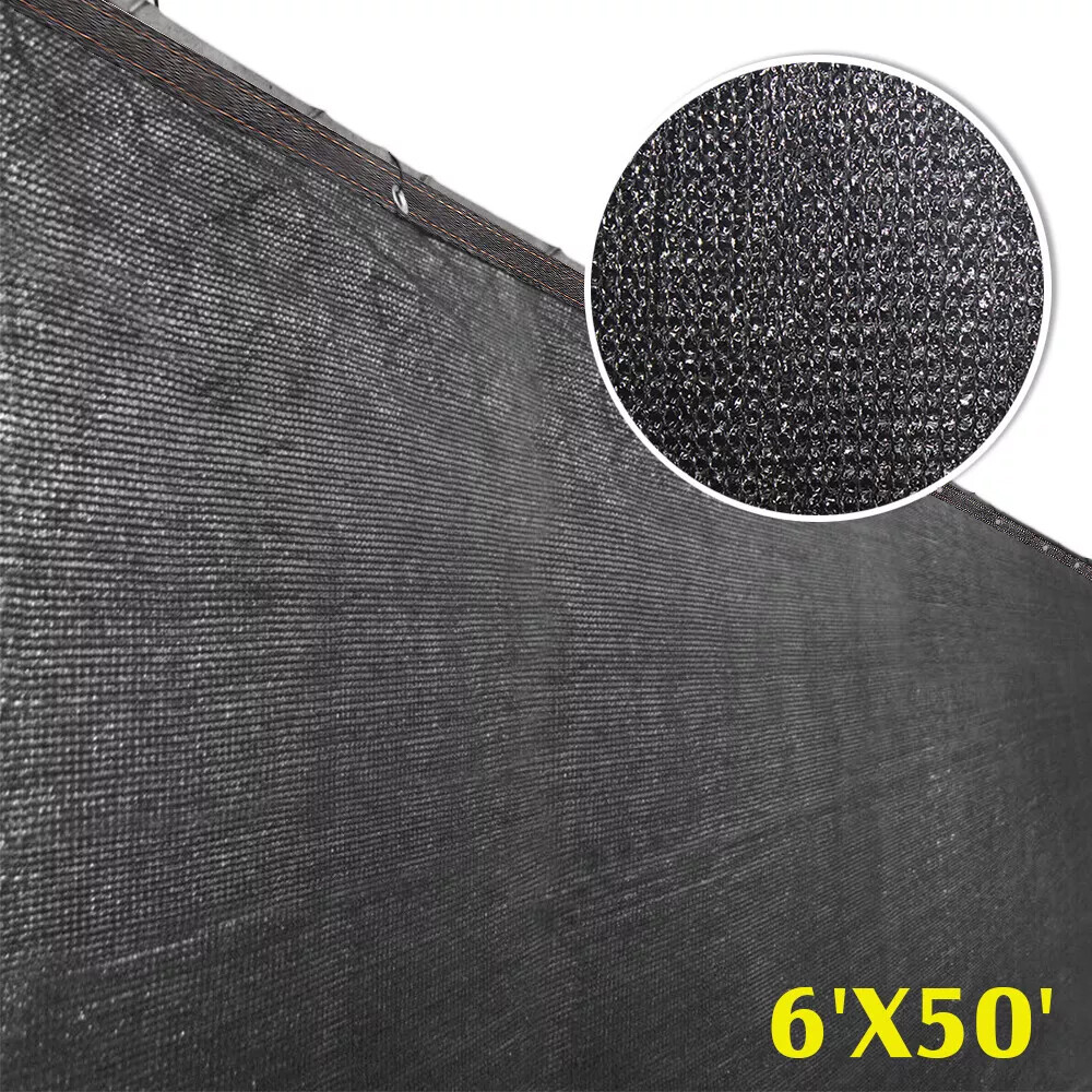 6x50ft Fence Privacy Screen Shade Cloth Construction Yard Industrial Warehouse