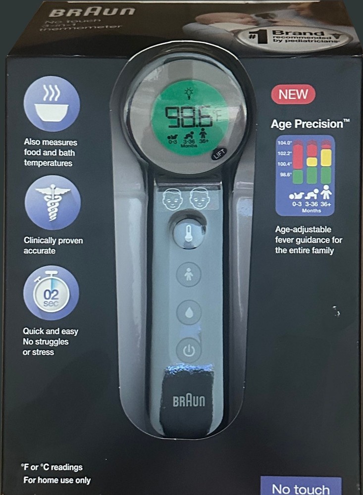 Braun 3-in-1 No Touch Thermometer