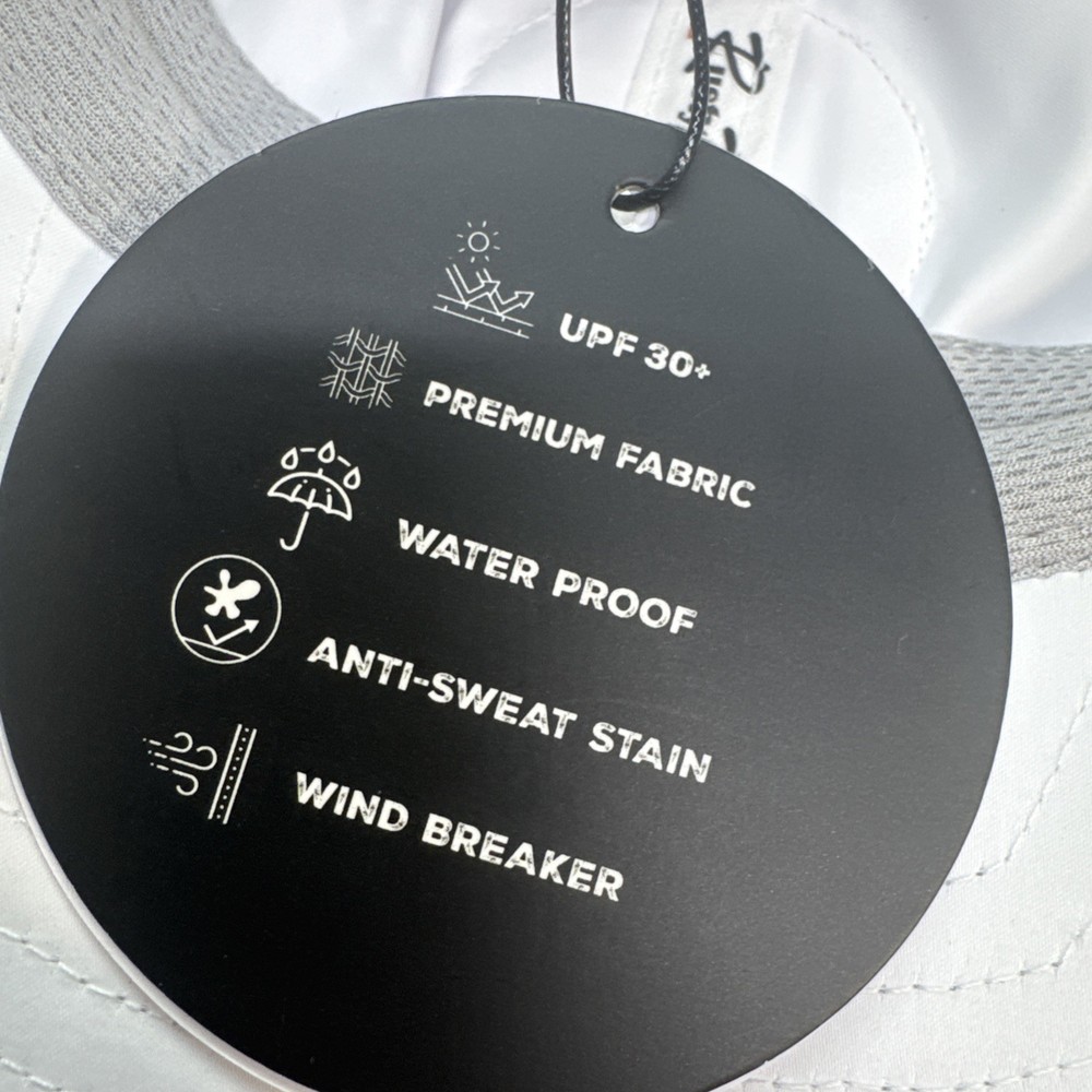 Rusty Putter Tournament Series White Golf Hat UPF 30+ Adjustable Performance
