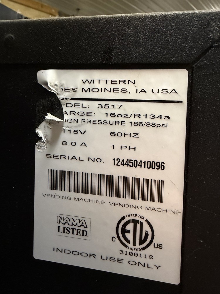 Wittern Vending Machine