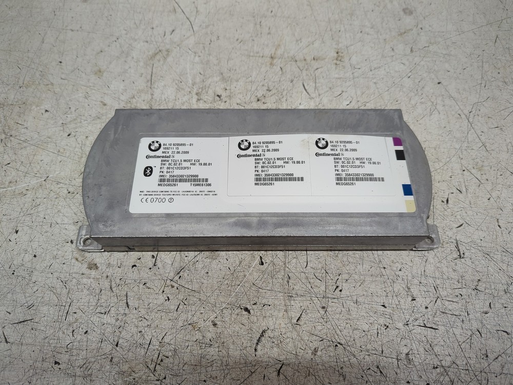 2009 BMW X5 TELEMATICS CONTROL UNIT MODULE MK2/E70 920589501 #00118428