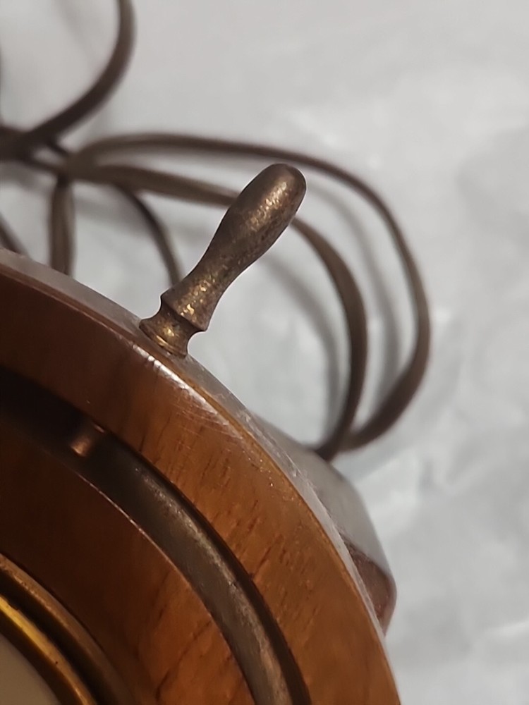 Vintage Seth Thomas Ship's WHEEL Electric Clock E CAPSPAN WORKING GREAT.