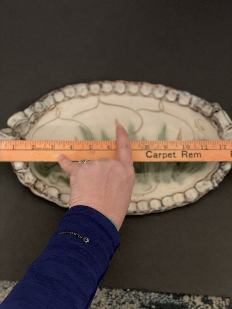 Hand Thrown Pottery Tray Gorgeous Brown