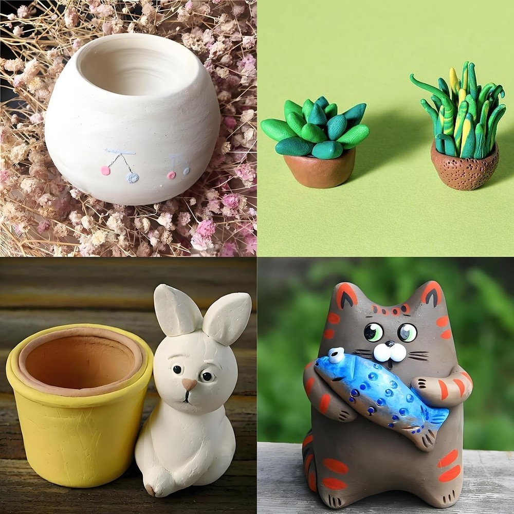 Air Dry Clay Modeling Set All-Purpose Creative Sculpting Clay 5Pcs