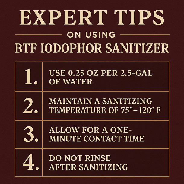 BTF BTF Iodophor Sanitizer 4 oz.