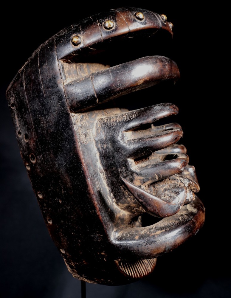 African Art - Bété Spider Mask - 29 Cms