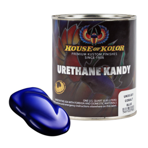 House of Kolor UK05-Q01 Cobalt Blue Urethane Automotive Kandy Kolor Paint Quart