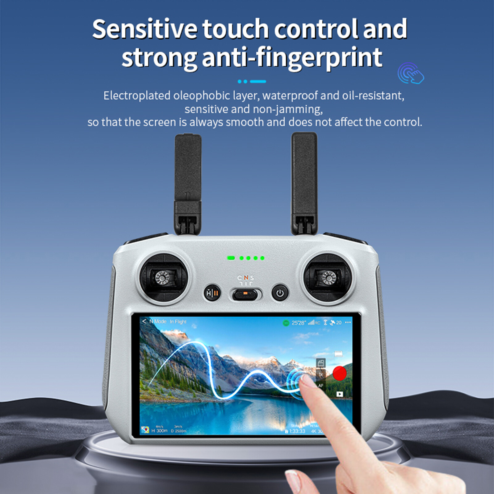 Screen Protector Film Dust-Free Tempered Glass for DJI RC RC2