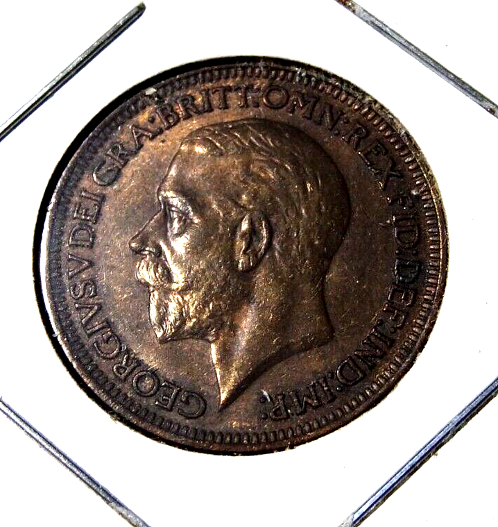 1936 GREAT BRITAIN FARTHING - AU/UNC