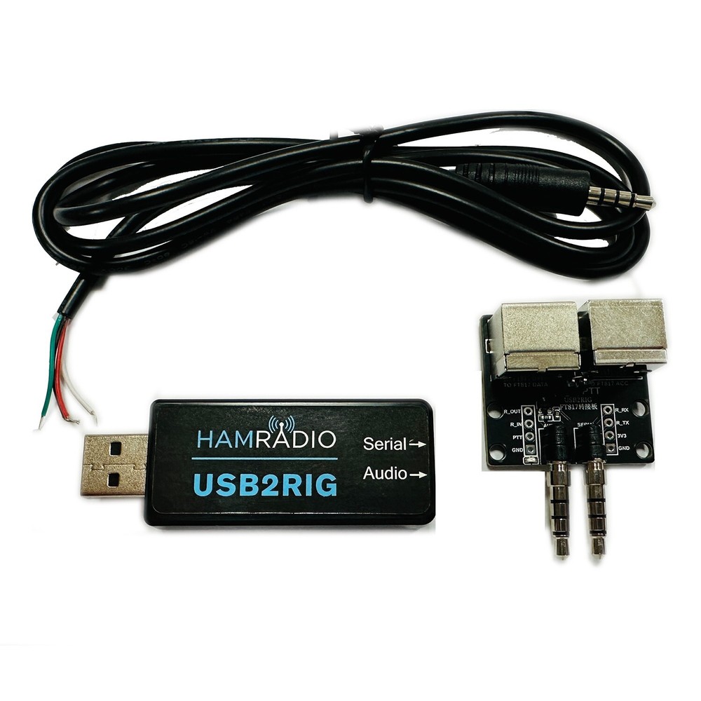 Digital modes interface for amateur radio with built-in audio codec CAT TTL/232