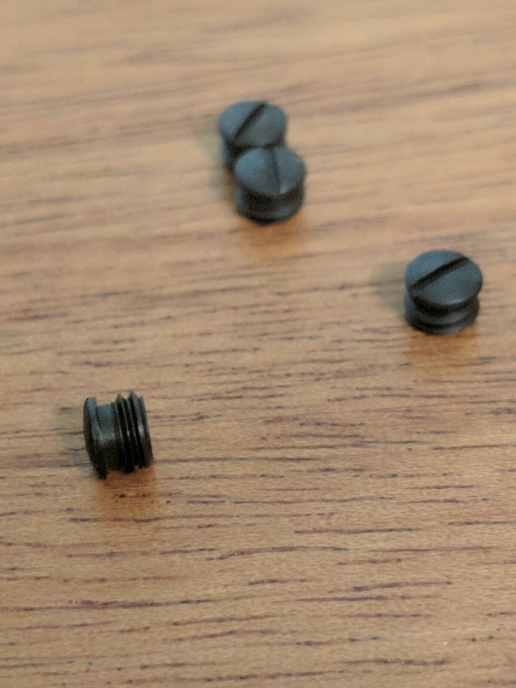 Machine screws blue Positive stop plug size 6-48