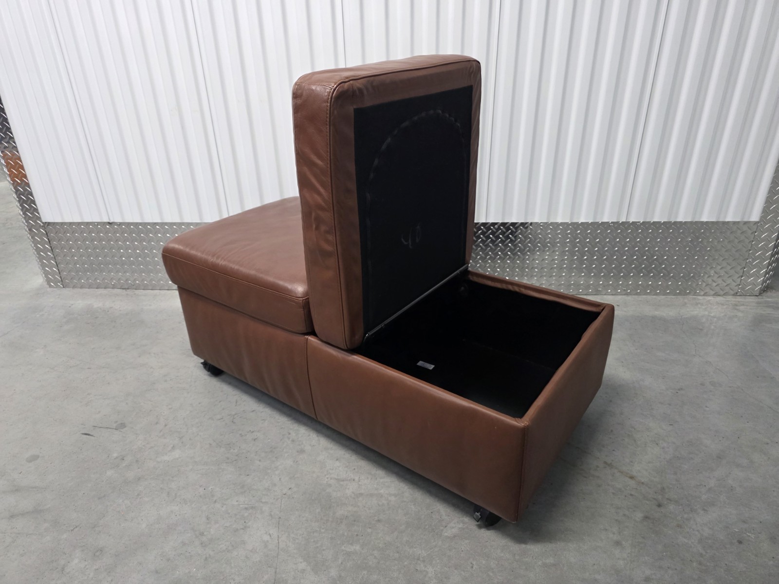 Ekornes Stressless Double Storage Paloma "New Tobacco" Leather Ottoman