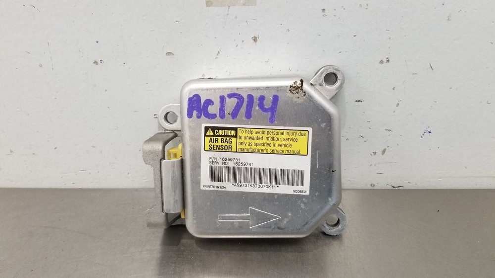 98 CHEVY CORVETTE C5 SRS CONTROL MODULE 16208838