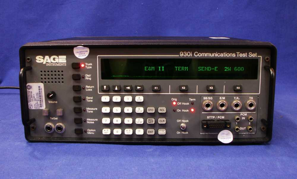SAGE Instruments 930i Communications Test Set
