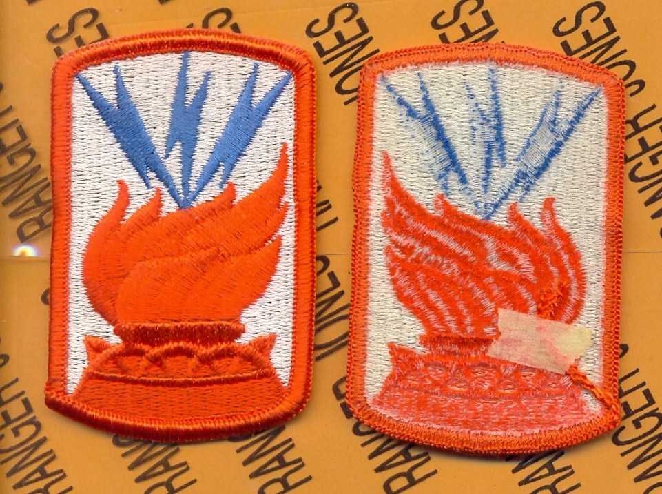 187th Signal Brigade 3" dress uniform patch m/e