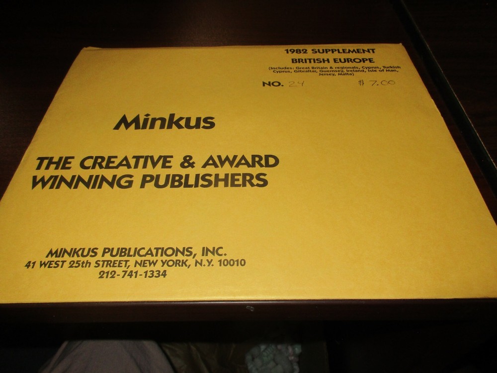"MINKUS" 1982 SUPPLEMENT  BRITISH EUROPE  #24   W/FREE SHIPPING!!!
