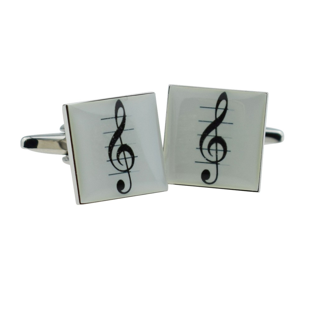 Treble Clef Picture Cufflinks - X2BOCS061