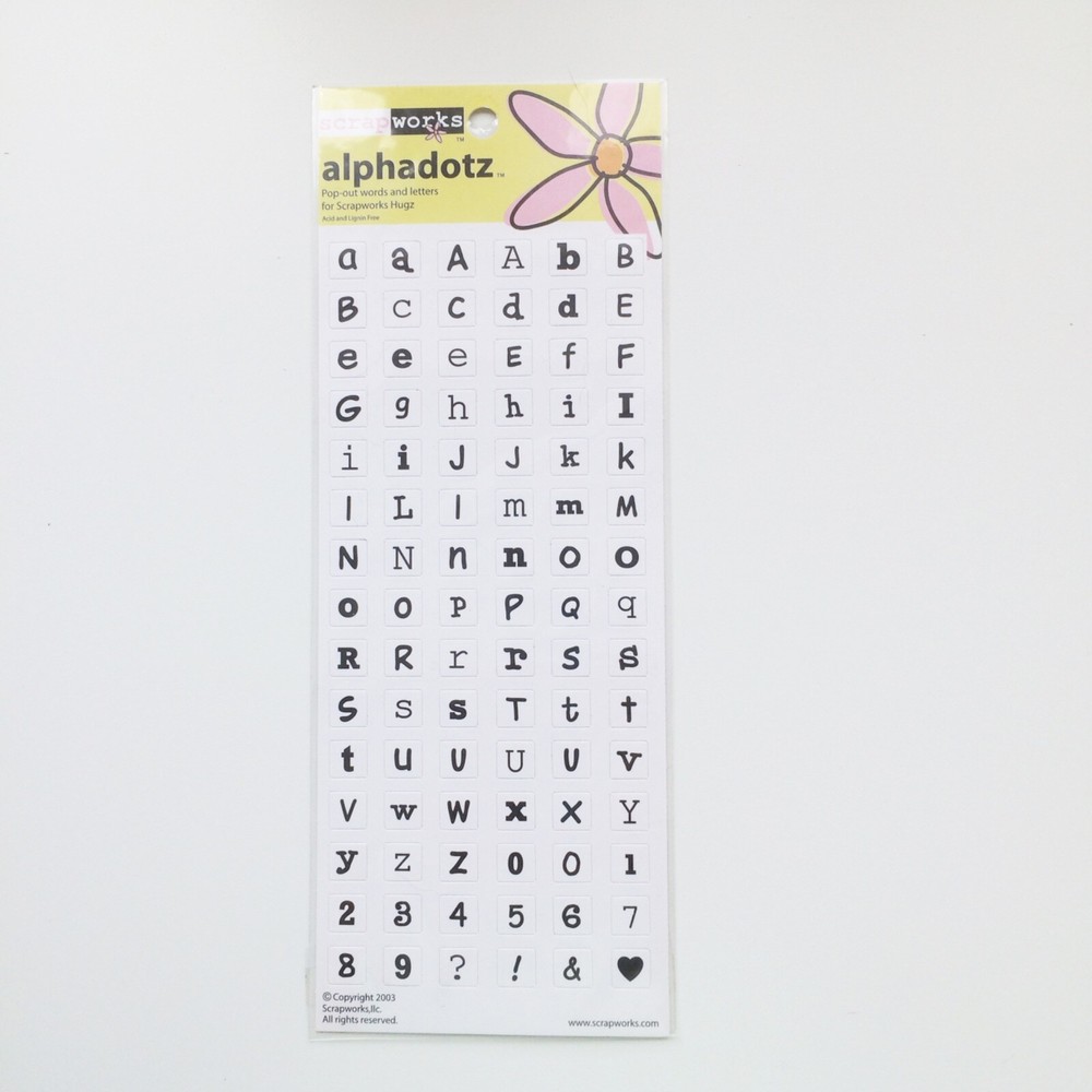 ScrapWorks Alphadotz