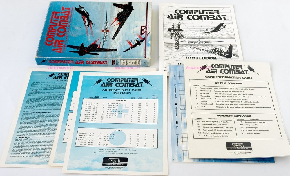 Computer Air Combat - SSI - 1980 / Apple II