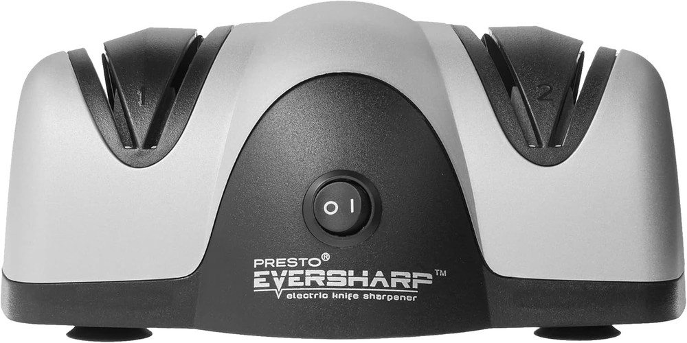 08800 EverSharp Electric Knife Sharpener 2-Stage System Silver/Black