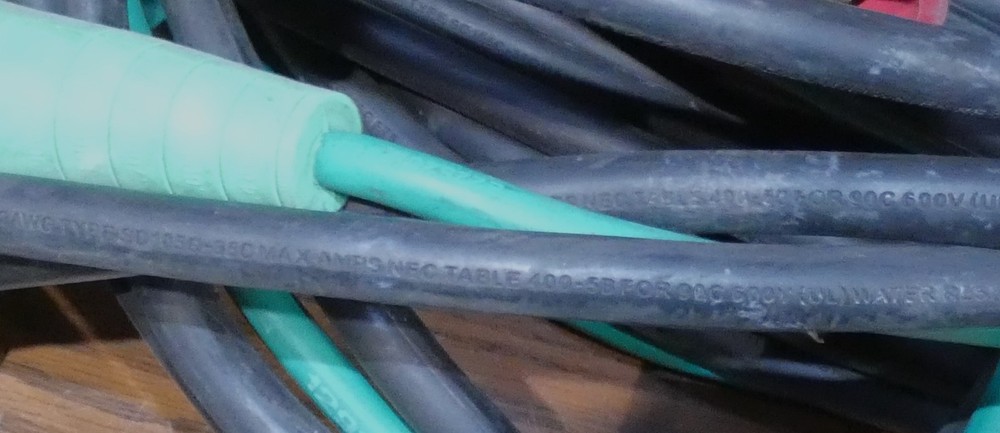 4-Wire 50' Banded Cam Feeder Cable 400A 600V