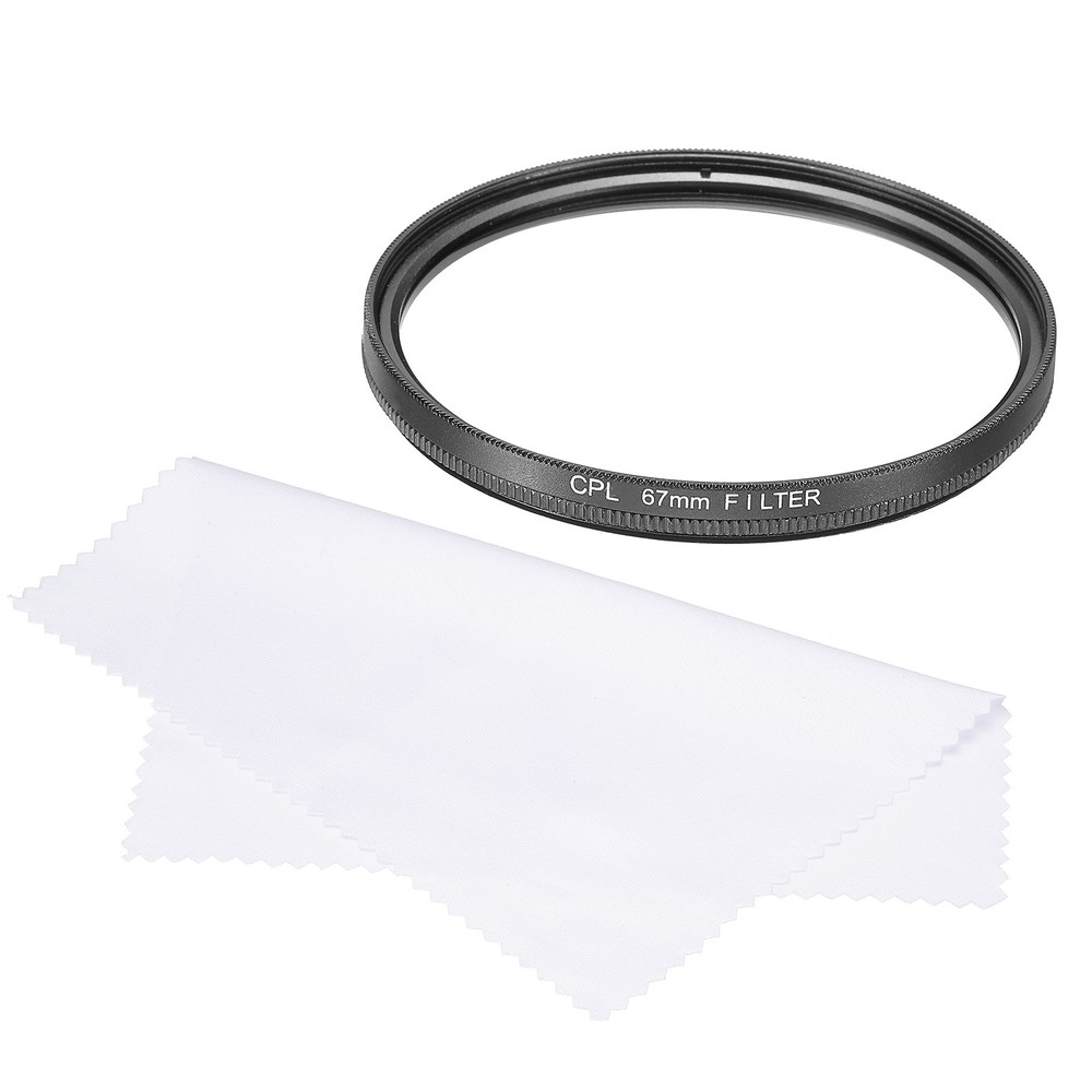 67mm Circular Polarizer Filter, Polarizing Filter with Cleaning Cloth