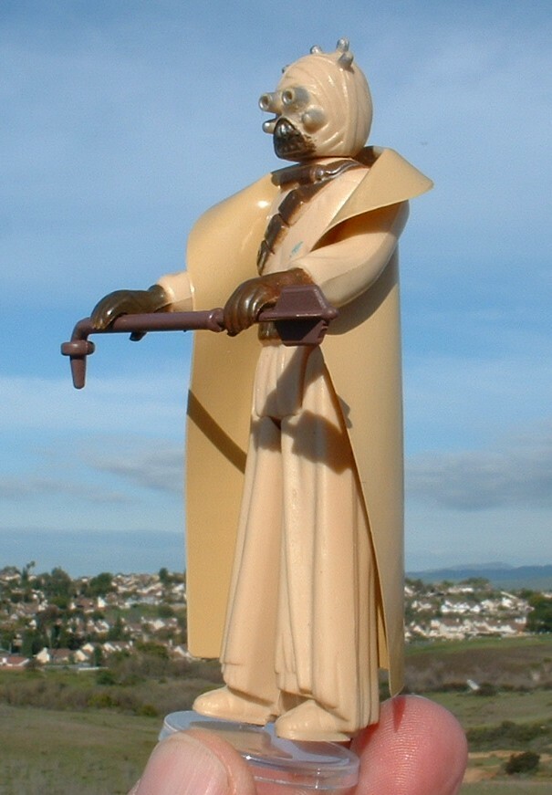 NICE REPRO Sandpeople Cape & Gaffi Stick Weapon 1977 Vintage Star War Raider