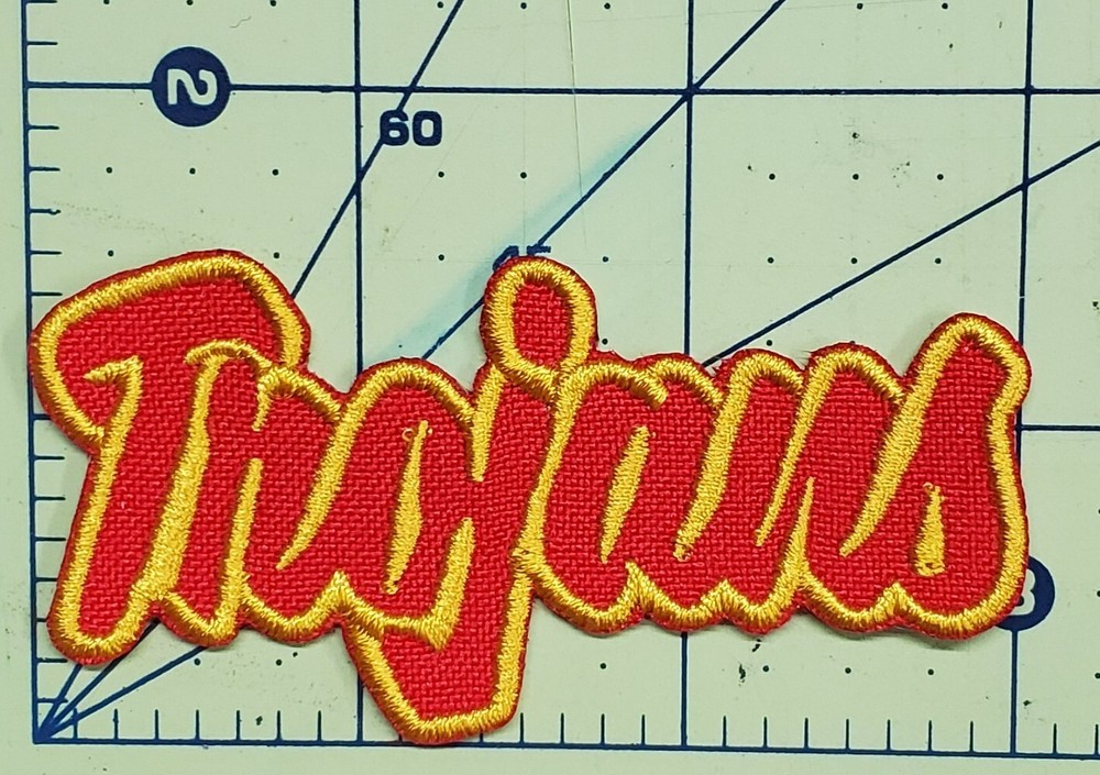 USC Trojans Text Embroidered Applique Iron On Patch Various Sizes Customize