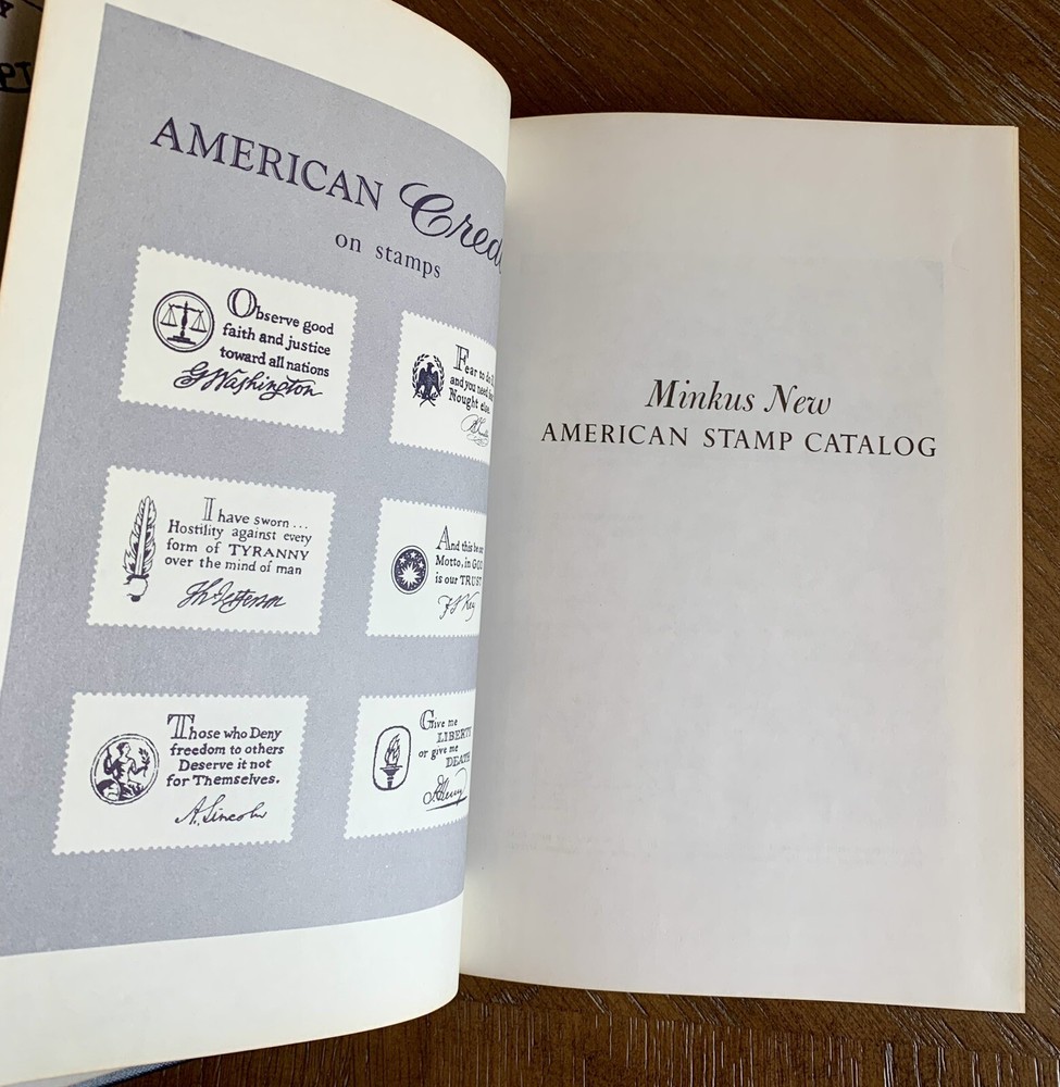 Minkus New 1968 American Stamp Catalog HC Book Hardback