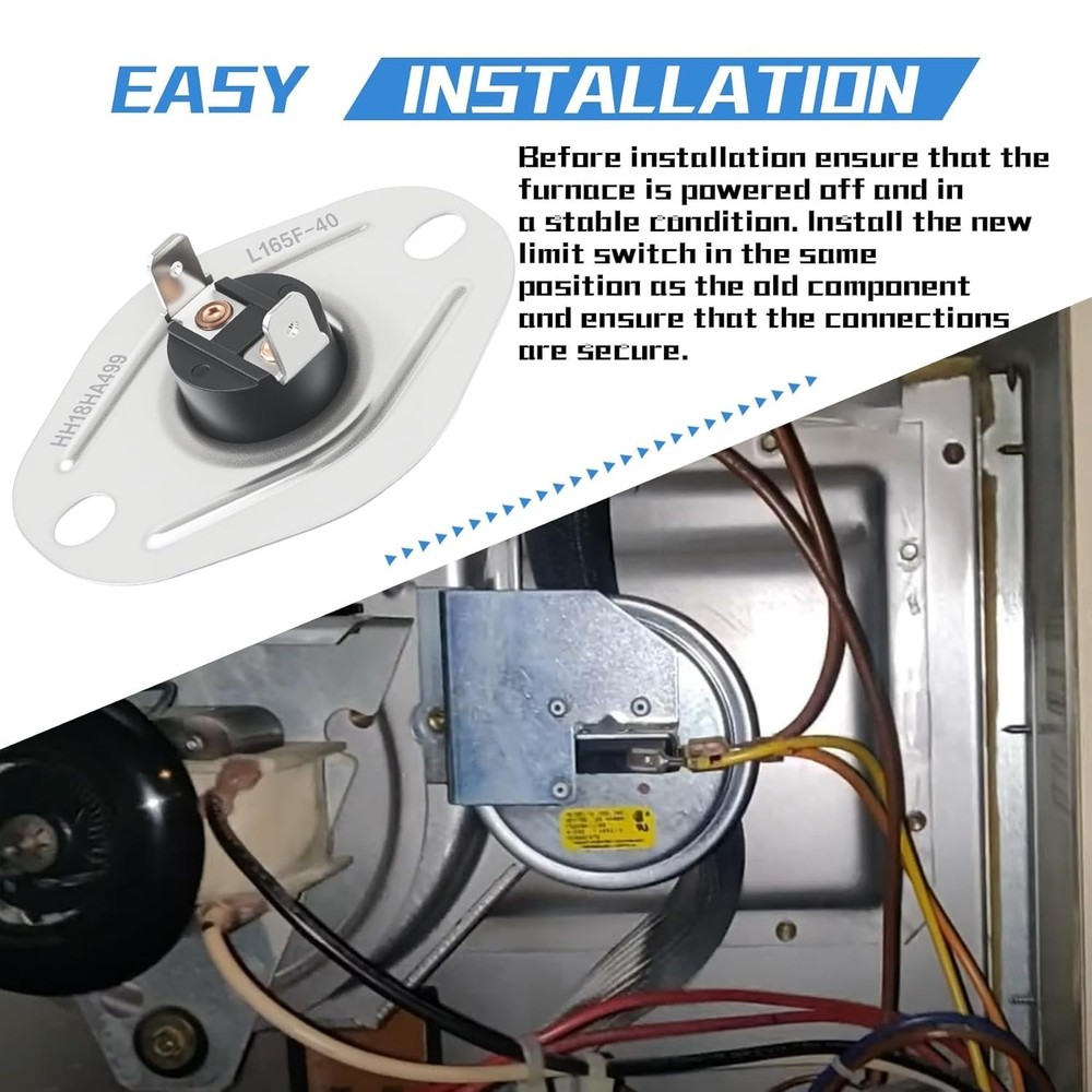 Furnace Limit Switch L165-40: Automatic Reset Safety Control for Carrier & Payne