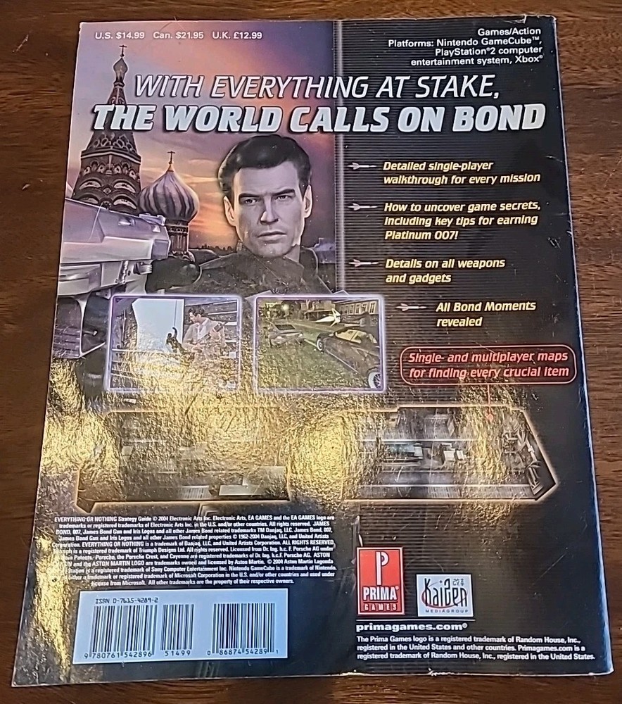 Prima's Official Strategy Guide 007 Everything Or Nothing