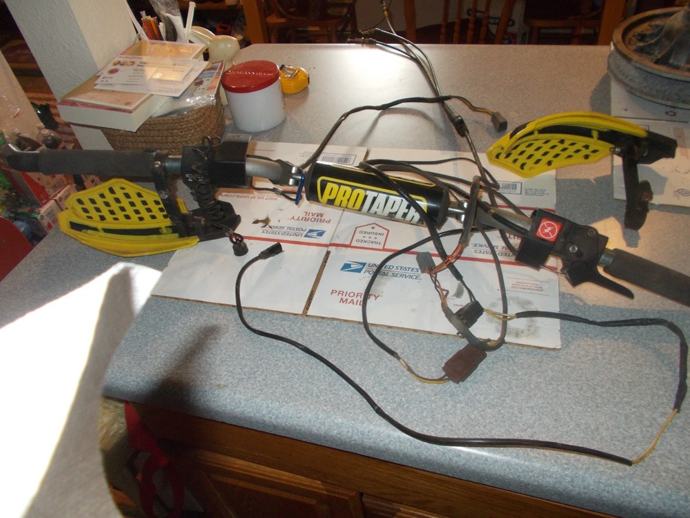 1998 SKI-DOO FORMULA Z PRO TAPER HANDLE BARS WITH CONTROLS-CABLES-EXTRAS