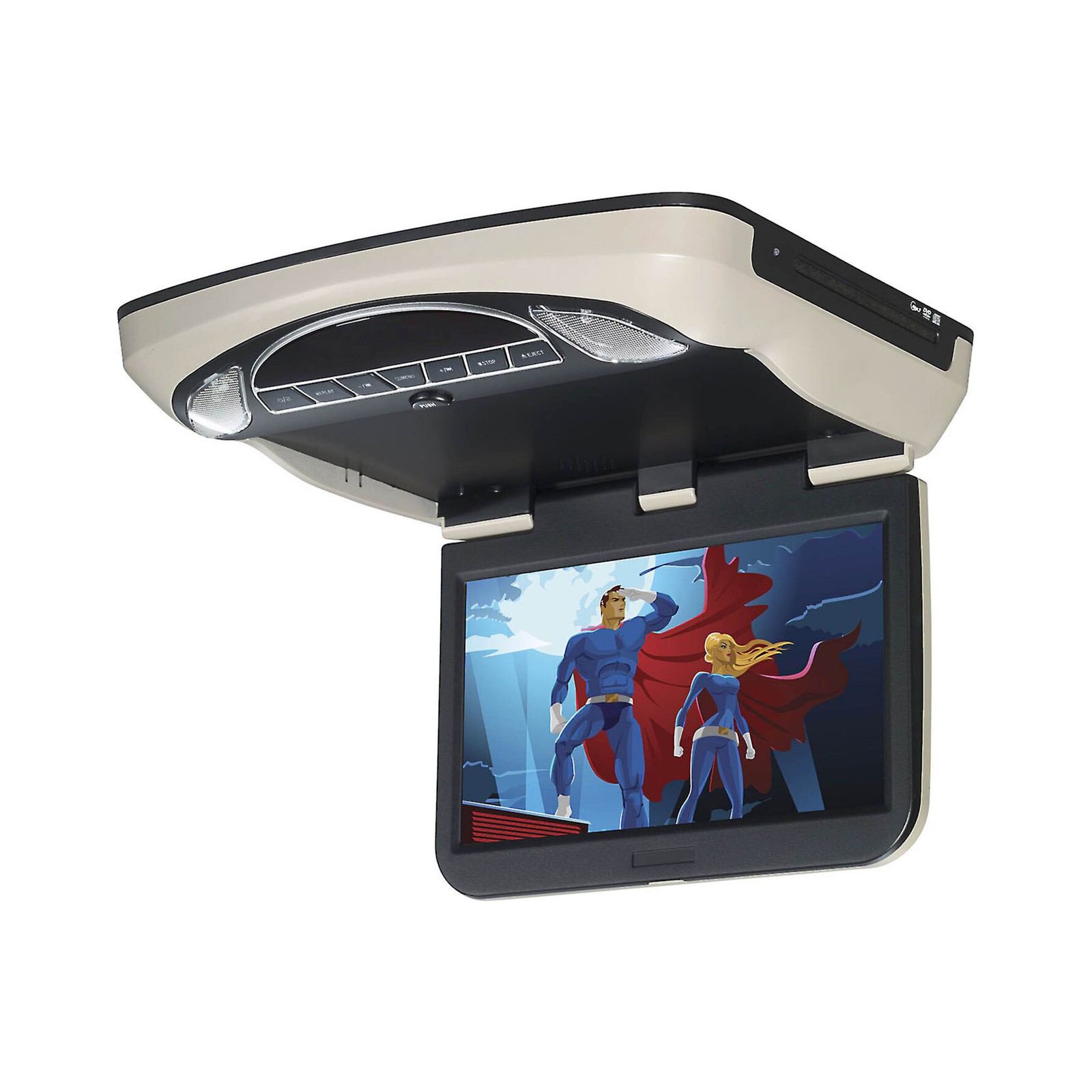 Voxx 13.3" HD LED Overhead DVD Monitor with HDMI Input