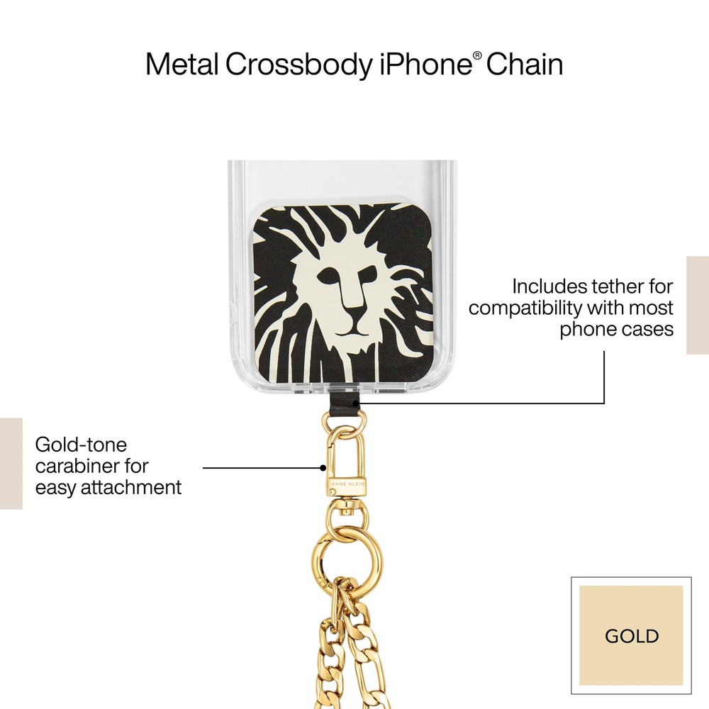 Anne Klein Crossbody Chain Strap for Apple iPhone - Chic & Practical