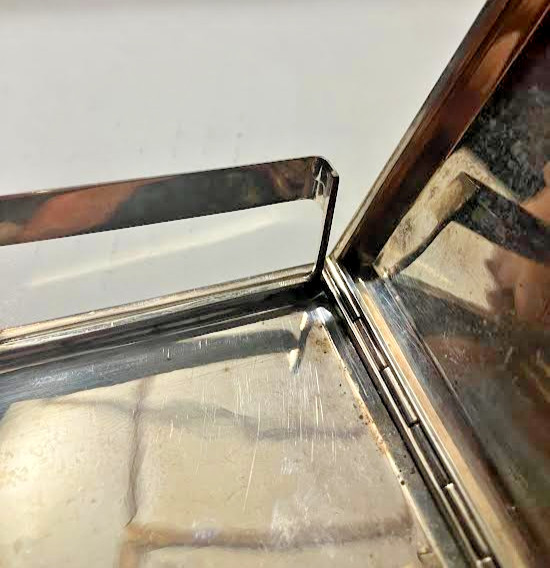 Antique Engraved 800 Silver Cigarette Case