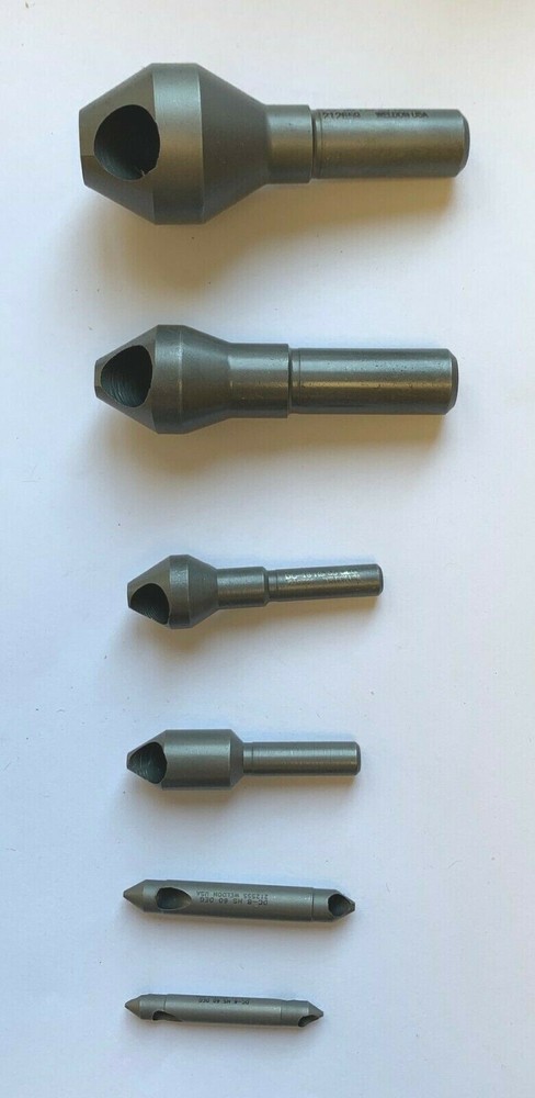 WELDON 60 DB 6 PC 60 DEG ZERO FLUTE COUNTERSINK & DEBURRING SET - USA
