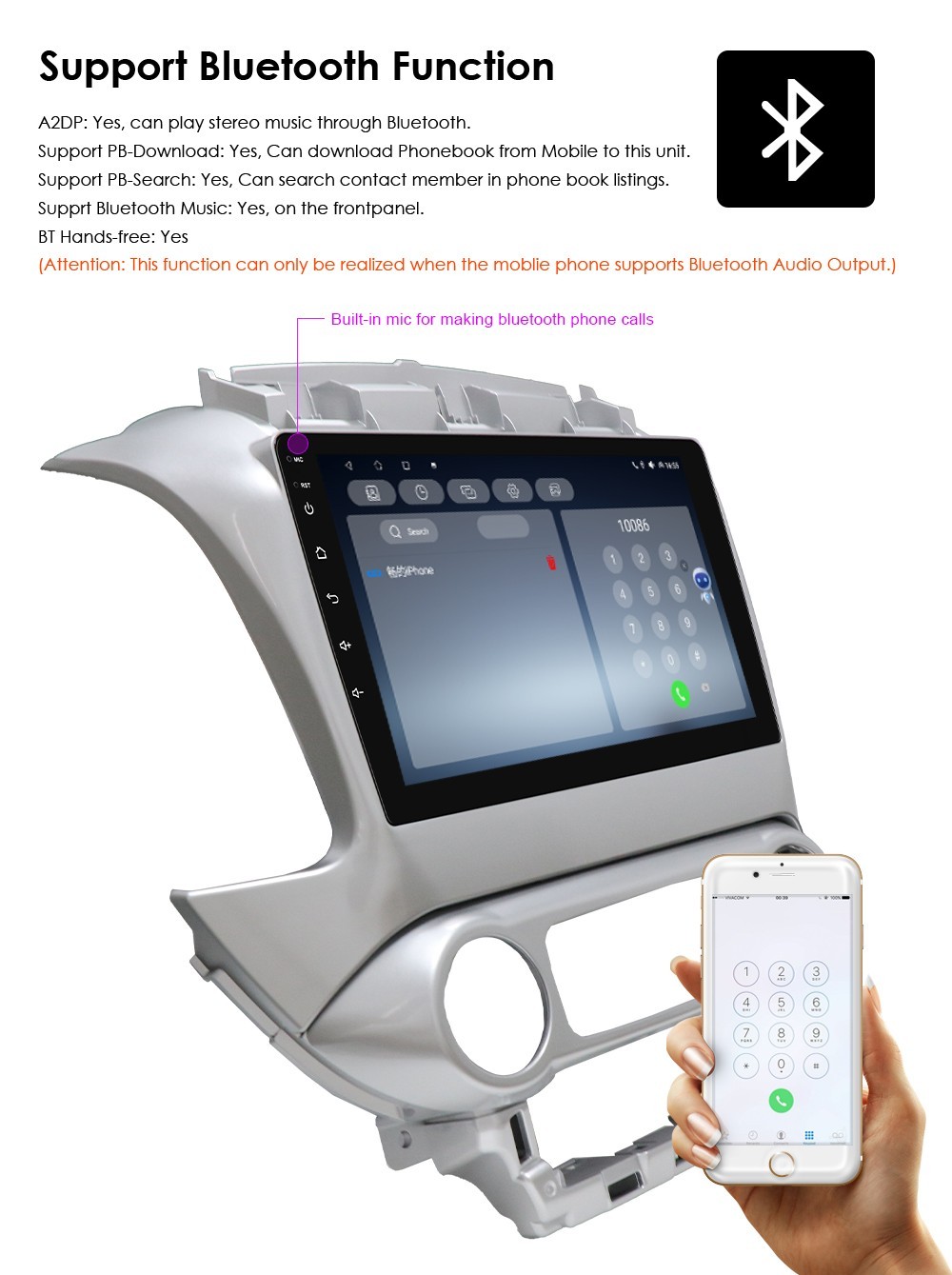 2+32GB Android 14 Car Stereo Radio For GMC Chevrolet Tahoe 2015-2019 Carplay US