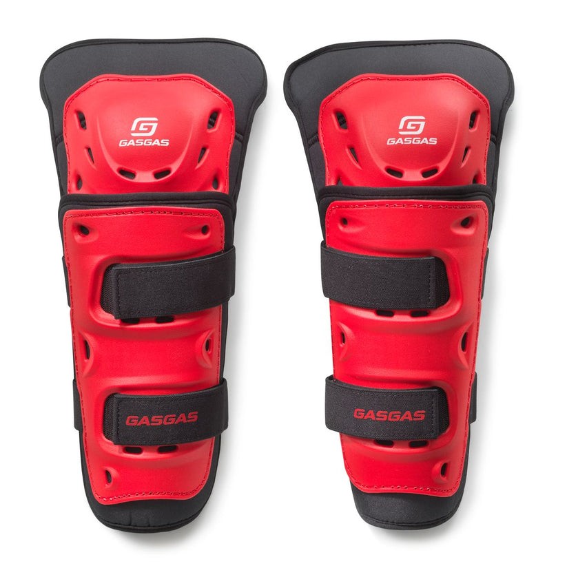 GASGAS Red/Black Knee Protectors Impact Absorbing Guards - Men S: M 3GG210043303
