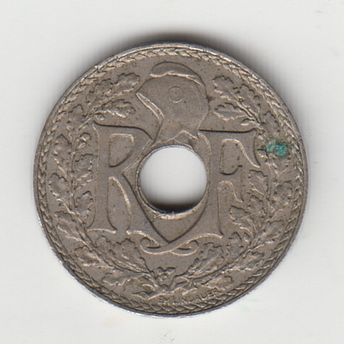 France 5 Centimes 1936 as shown