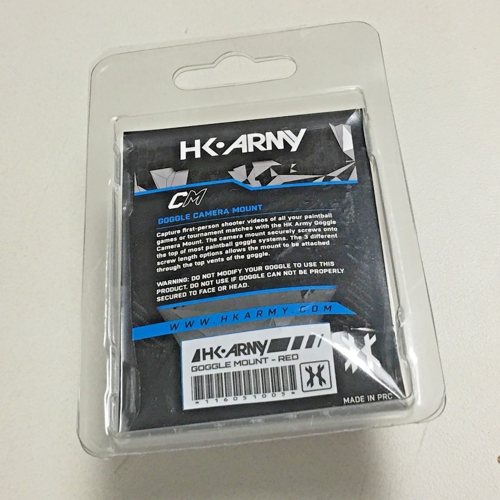 NEW HK Army Universal GoPro Goggle Camera Mount - Red