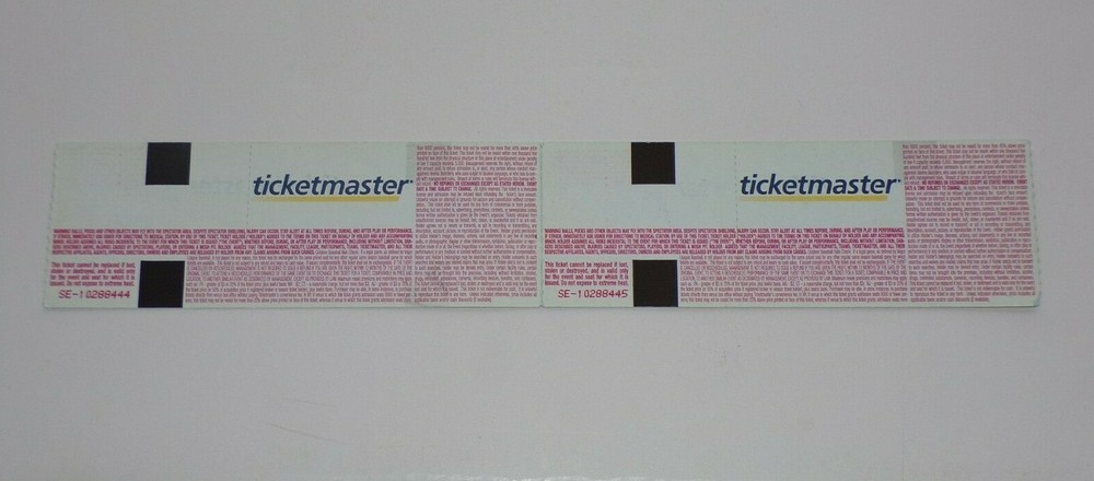 KISS Full Ticket Stub PAUL STANLEY Solo 2005 Concert Tour Atlanta GA Set