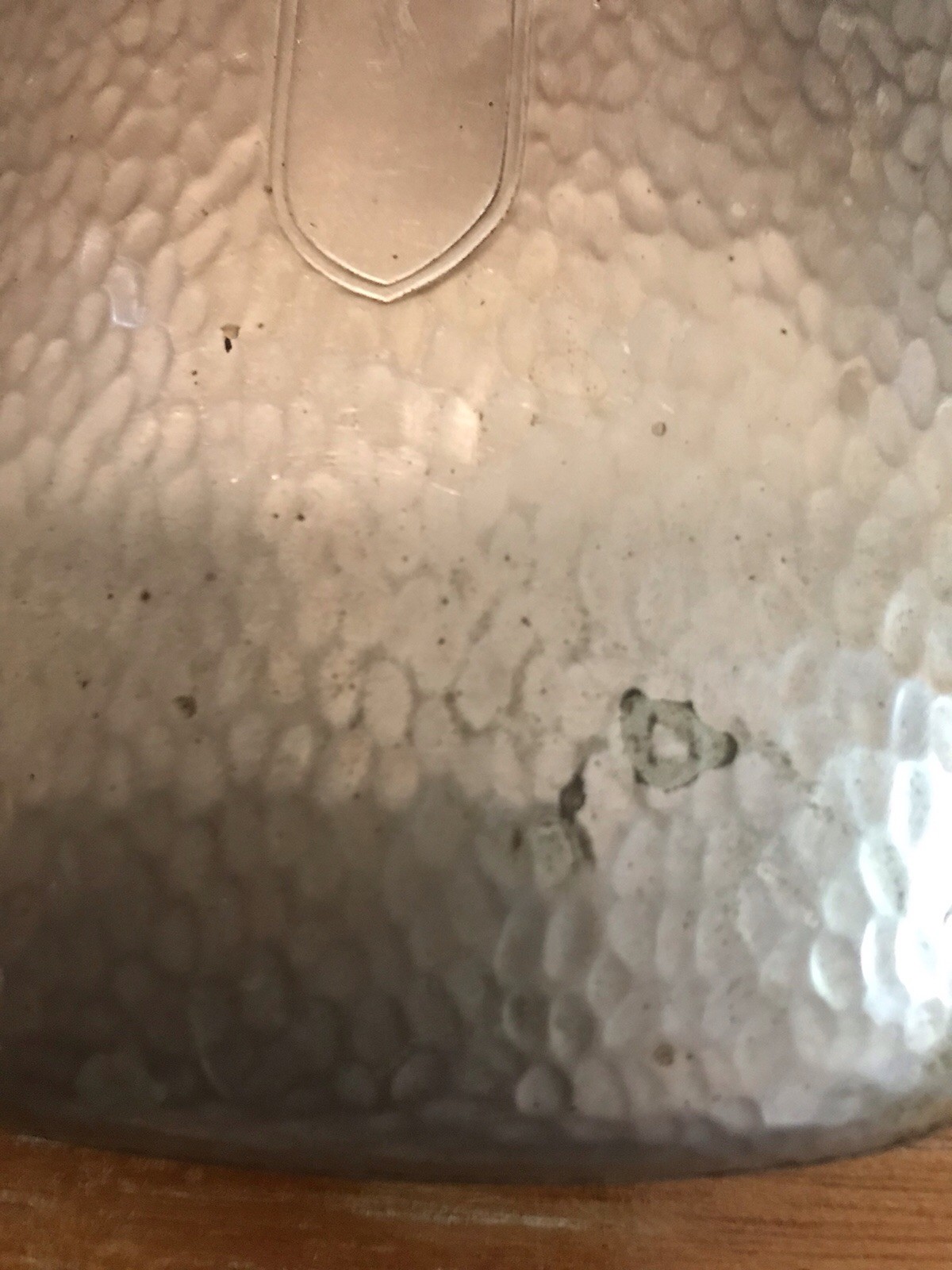 ANTIQUE SIGNED P.C.C.C. 1800’s HAMMERED🔨SILVER PLATE OVER COPPER FLASK L@@K 👀