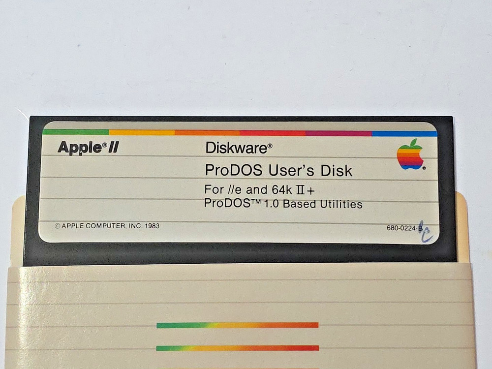 Apple II - 5.25" Diskware ProDos User's Disk 1.0 Based Utilities - TESTED