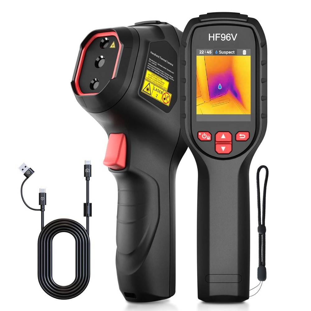 HF96V Thermal Camera with Visual Camera & Laser Pointer, Intelligent Detection
