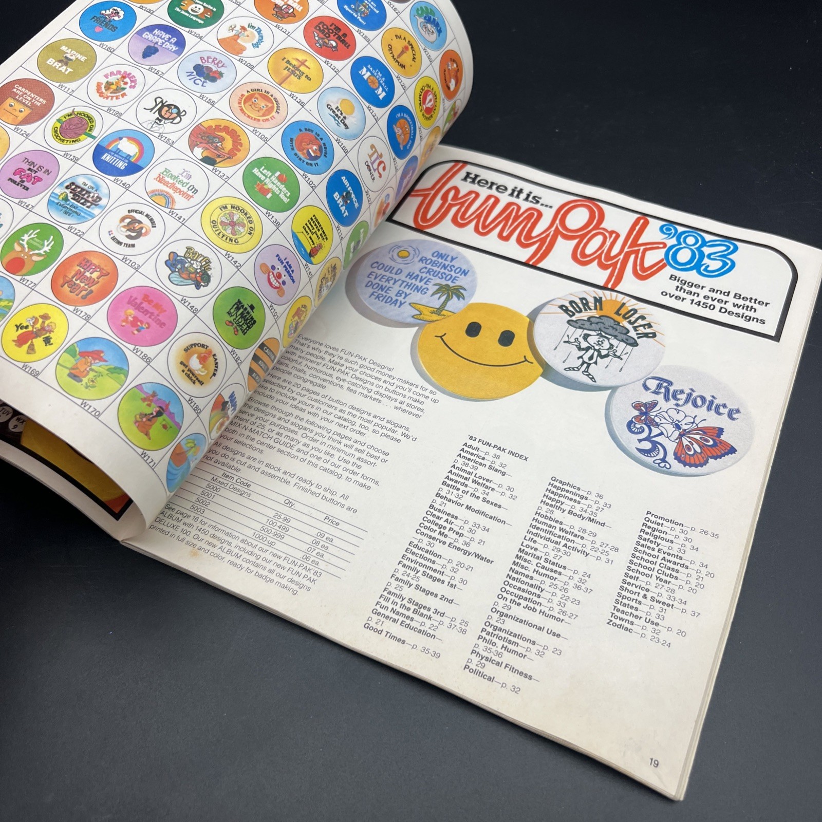 Badge A Minit Button Making Equipment Catalog 1982 Order Form Designs Ideas Zine