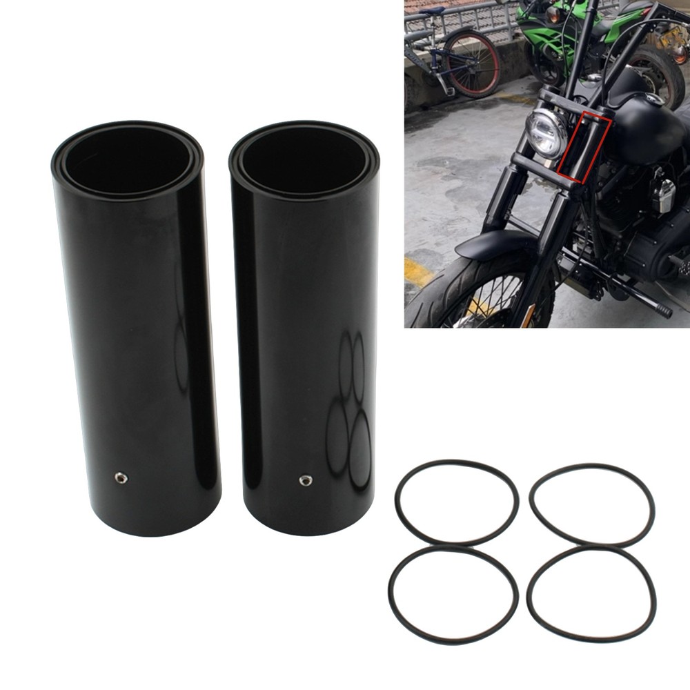 Motorcycle Front Fork Guard Cover For Harley Davidson Dyna 2006-2017 Black